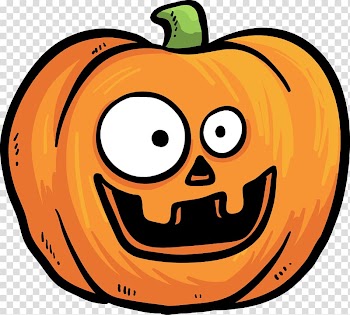 Pumpkin Halloween Jack-o'-lantern, Funny pumpkin head expression material transparent background PNG clipart