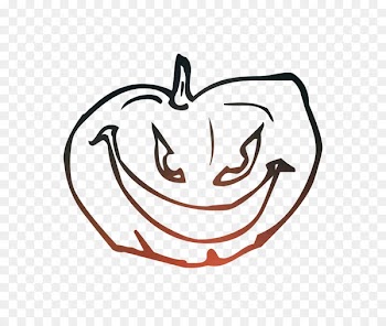 Pumpkin Halloween Jack-O'-Lanterns Kleurplaat -  