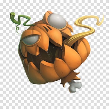 Pumpkin Illustration, Pumpkin Monster transparent background PNG clipart