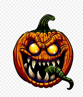 Pumpkin Jack-o-lantern Illustration - Pumpkin Monster 