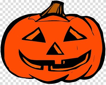 Pumpkin Jack-o\'-lantern , wide transparent background PNG clipart