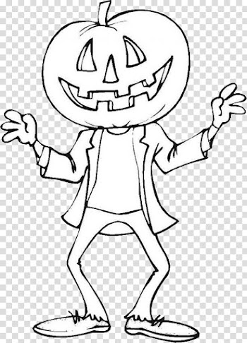 Pumpkin man transparent background PNG clipart