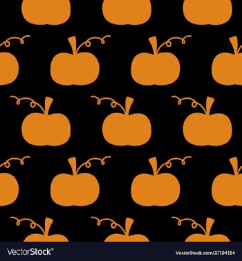 Pumpkin pattern vector image
