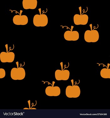 Pumpkin pattern vector image