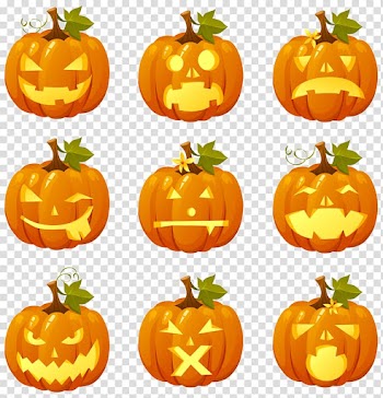 Pumpkin pie Halloween Jack-o'-lantern, Halloween Pumpkin transparent background PNG clipart