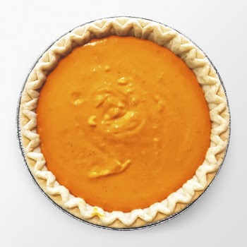 Pumpkin pie on white background, | Free Photo - rawpixel