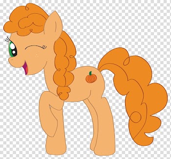 Pumpkin Pie, orange Little Pony transparent background PNG clipart
