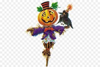 Pumpkin Scarecrow Halloween Clip art - Pumpkin head scarecrow 