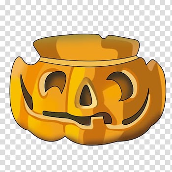Pumpkin Turnip cake Halloween Jack-o-lantern, Cartoon pumpkin shell transparent background PNG clipart