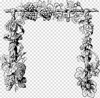 Pumpkin Vine Clipart Black And White - Clip Art Library
