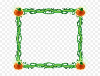 Pumpkin Vine Frame By Writerfairy - Pumpkin Photo Frame Png