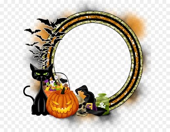 Pumpkin Wall decal Giclée Bat Halloween - pumpkin 