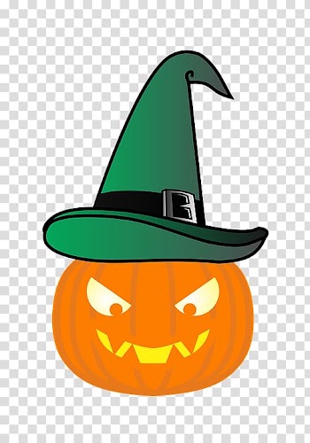 Pumpkin Witch hat, pumpkin transparent background PNG clipart