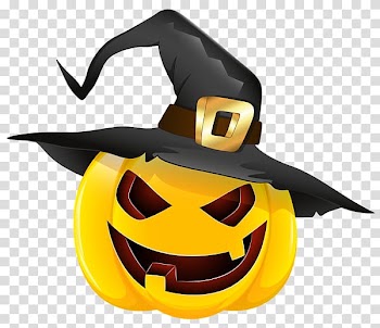 Pumpkin Witch hat Witchcraft Jack-o'-lantern , pumpkin transparent background PNG clipart