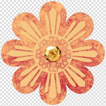 PumpkinSpice PSOctbt JanClark, orange flower transparent background PNG clipart
