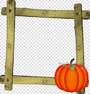 PumpkinSpice PSOctbt JanClark, rectangular brown frame transparent background PNG clipart