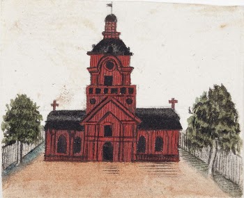 Punainen kirkko, 1830 - 1835, | Free Photo - rawpixel