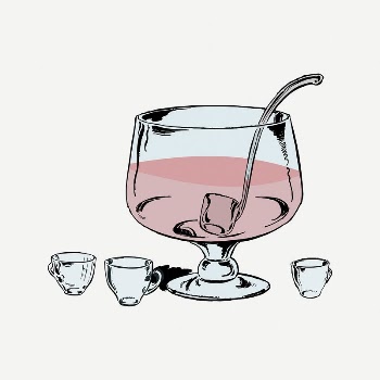 Punch bowl clipart, vintage illustration | Free PSD Illustration - rawpixel