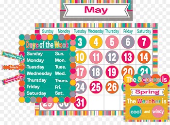 Punch Calendar Bulletin board Pineapple Learning - punch 