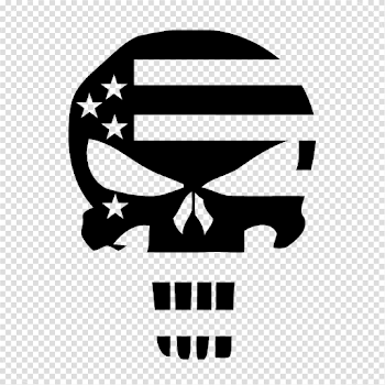 Punisher American Flag Decal - Punisher Skull Decal , Transparent ...