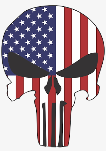 Punisher Skull Usa Flag - Thin Blue Line Punisher - 1060x1458 PNG ...