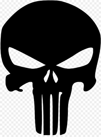 Punisher Stencil Art Clip art - calavera 