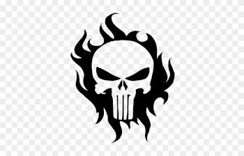 Punisher T-shirt Decal Human Skull Symbolism Clip Art - Punisher Skull