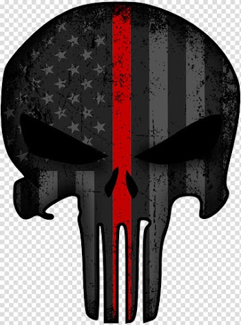 Punisher United States Decal Sticker, red line transparent background PNG clipart