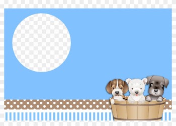 Puppy Birthday, Dog Baby, Puppy Party, Invite, Bandanas, - Invitaciones De Baby Shower De Perritos