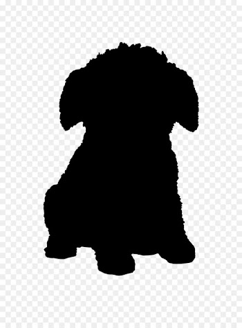 Puppy Dog Silhouette Font Snout -  