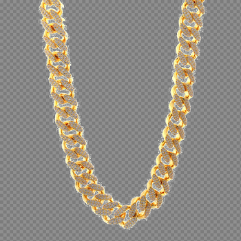 Pure Gold Chain PNG High-Quality Image