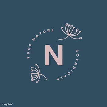 Pure nature logo design vector | Free stock vector - 523505