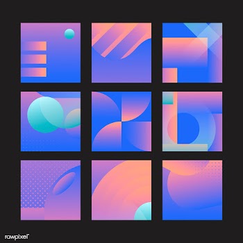 Purple abstract background set | Free stock vector - 581642