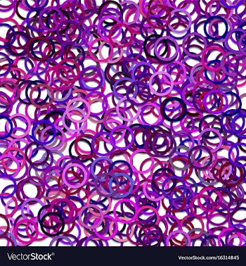 Purple abstract chaotic circle pattern background vector image