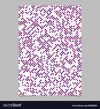 Purple abstract dot pattern brochure background vector image
