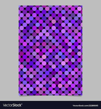 Purple abstract dot pattern brochure background vector image
