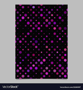 Purple abstract dot pattern brochure background vector image