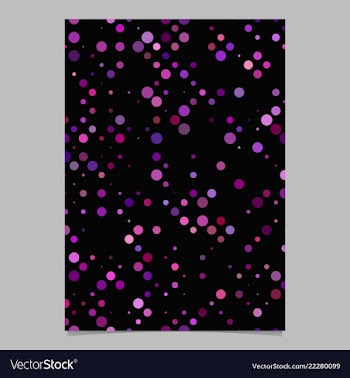 Purple abstract dot pattern brochure background vector image