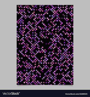 Purple abstract dot pattern brochure background vector image
