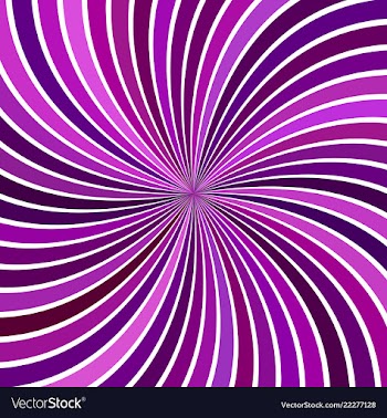 Purple abstract hypnotic spiral ray burst stripe vector image