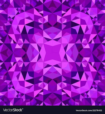 Purple abstract repeating triangle mosaic tile vector image