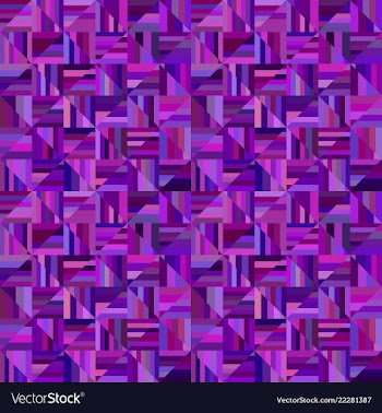 Purple abstract seamless striped square pattern vector image