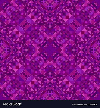 Purple abstract seamless triangle mosaic vector image