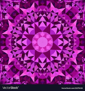 Purple abstract seamless triangle mosaic vector image