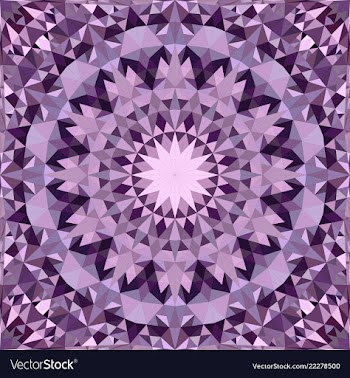 Purple abstract seamless triangle mosaic vector image