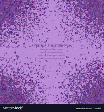Purple abstract triangle mosaic background design vector image