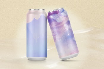 Purple aluminum can display close | Free Photo - rawpixel