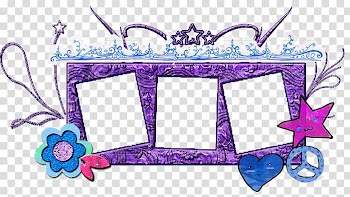 Purple and blue framed illustration transparent background PNG clipart