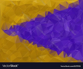 Purple and gold geometric vector image