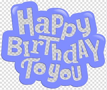 Purple and gray happy birthday to you , Birthday cake Happy Birthday to You , Happy Birthday to You Blue transparent background PNG clipart